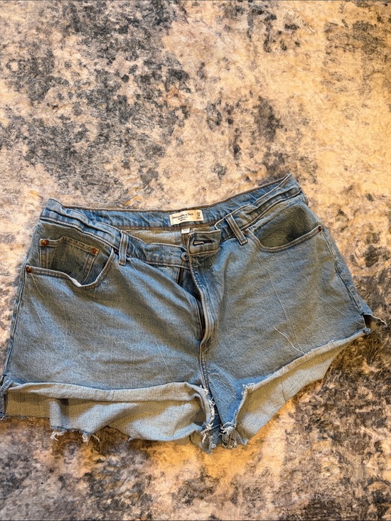 Abercrombie & Fitch Pants - Abercrombie & Fitch Light Blue Denim Cutoff Shorts